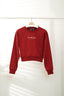 #TobyBlack LIVE LIKE A CAT Corp Sweatershirt RED